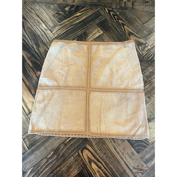 Vintage 90s Y2K Moda International Wool Skirt Medium 100% Wool Boho Knit 70s - Picture 1 of 8